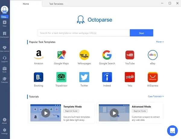 Octoparse HomePage