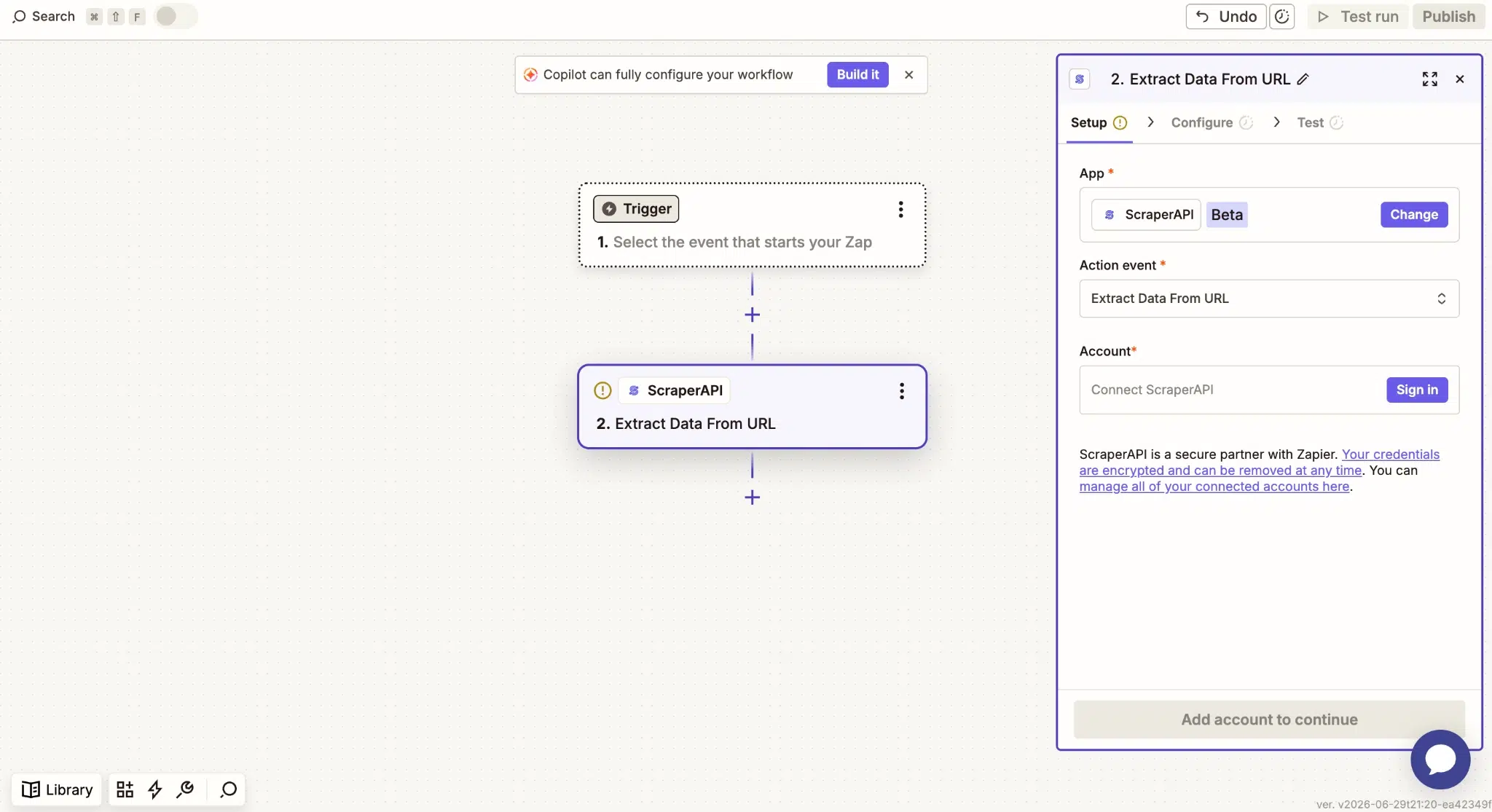 ScraperAPI Zapier integration