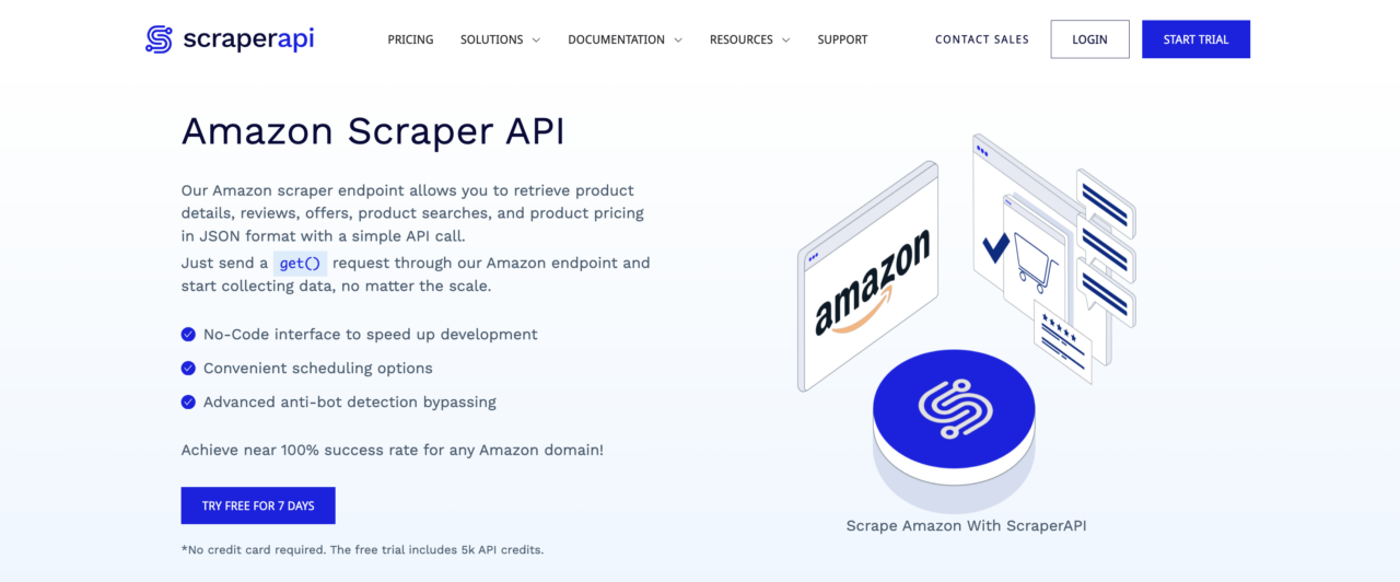 ScraperAPI's Amazon Scraping API