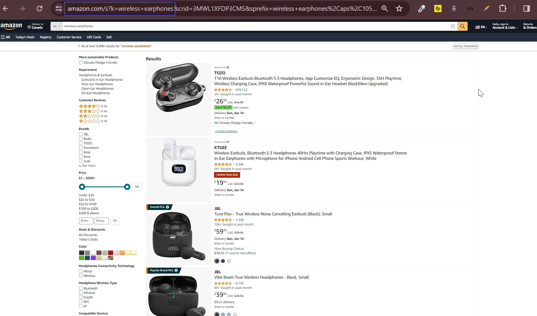 Amazon feature wireless earbuds