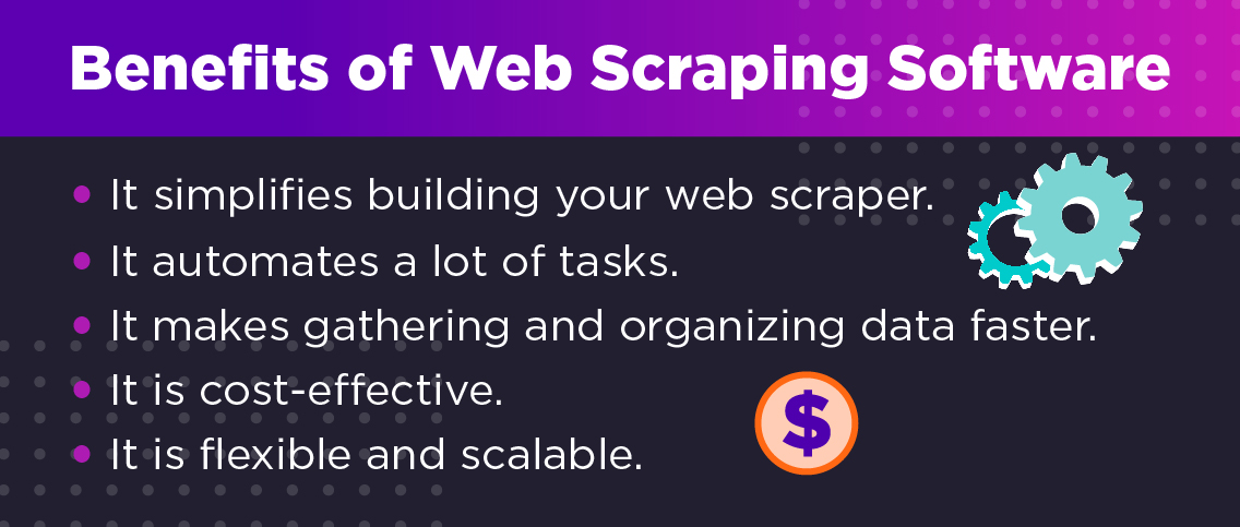 Benefits of web scraping software