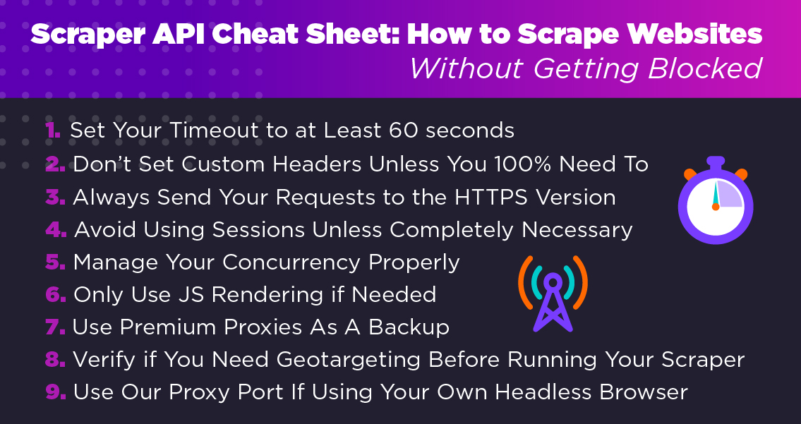 ScraperAPI Cheat Sheet: How to Scrape Websites Without Getting Blocked