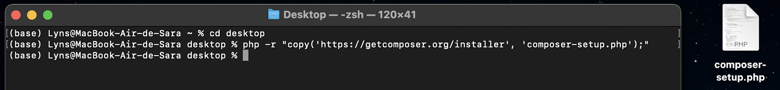 Installing Composer Globally
