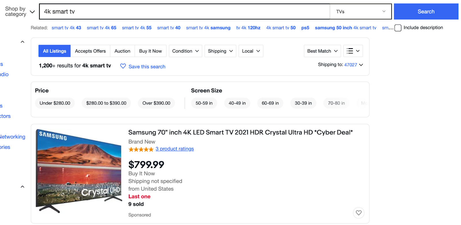 eBay’s URL Structure