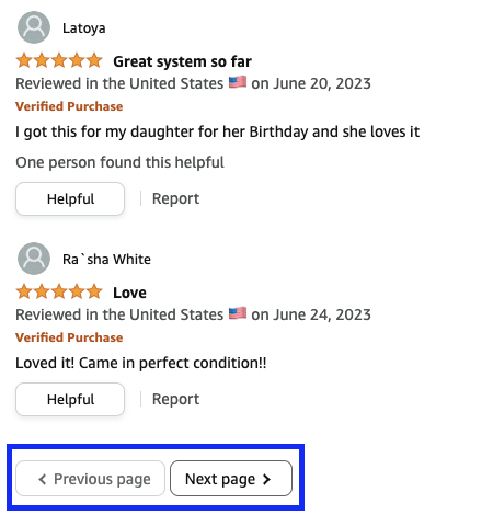 How to Scrape Amazon Reviews At Scale - Next Page