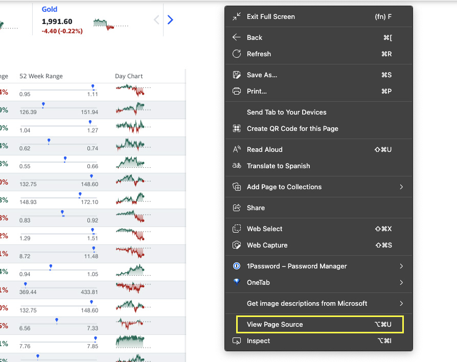 Understanding Yahoo Finance HTML Structure