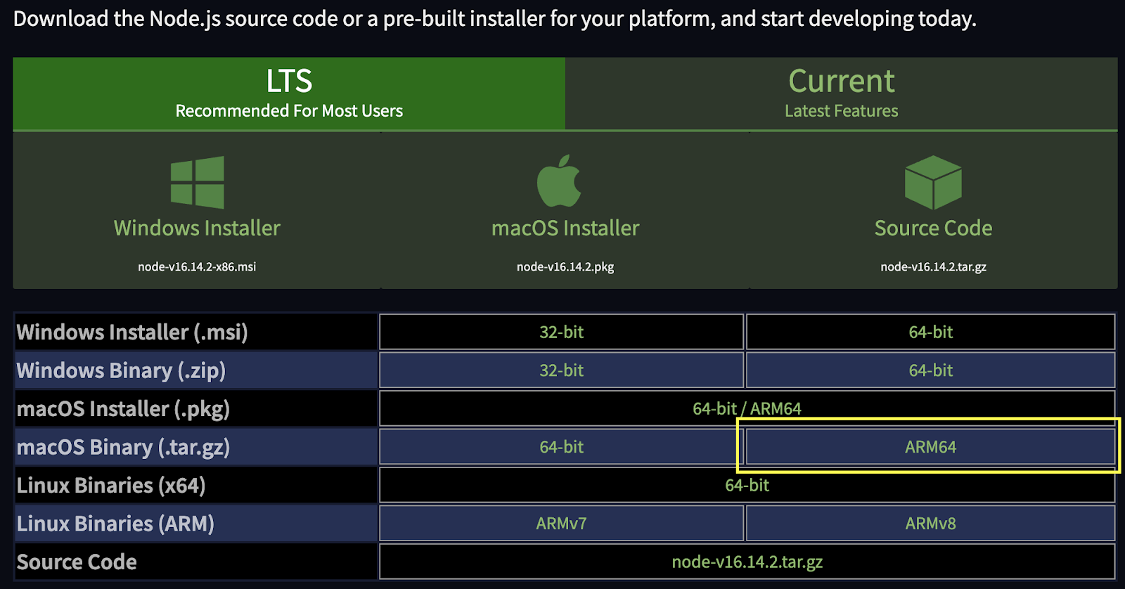 Download the node