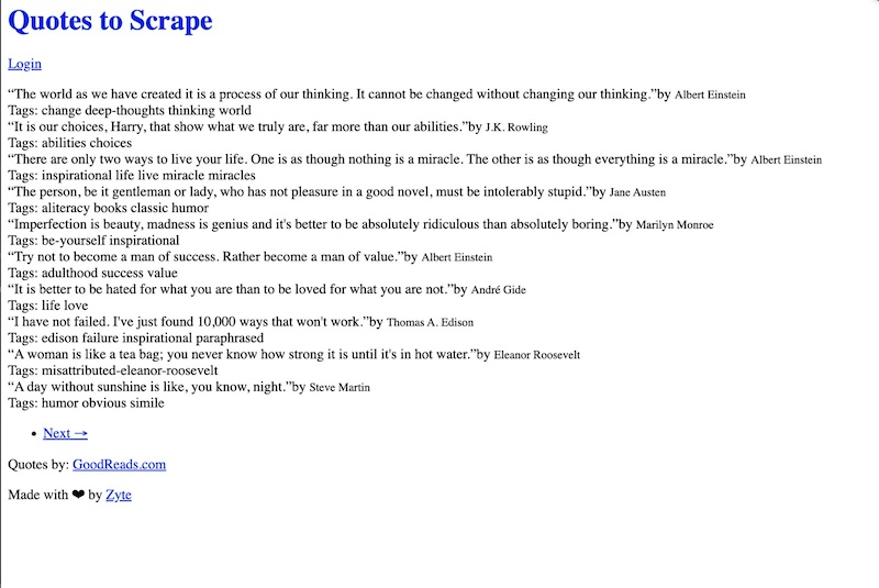 screenshot quotes to scrape