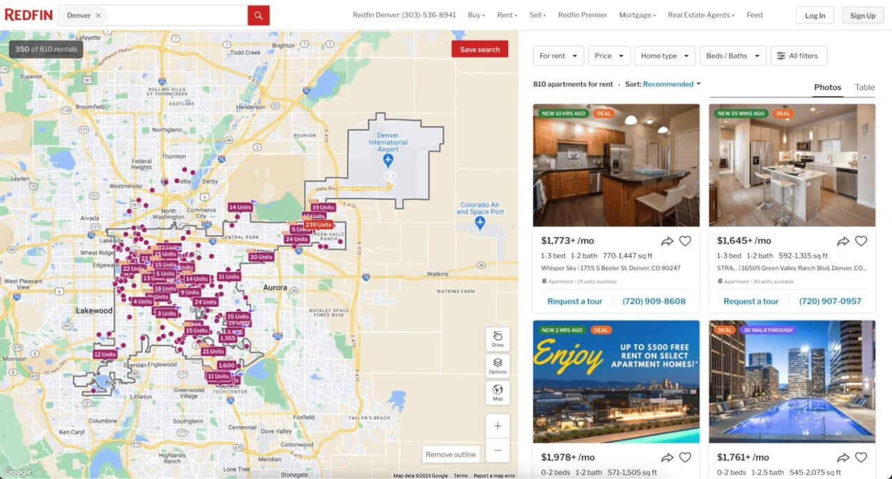 Showing results for scraping Redfin property listing 