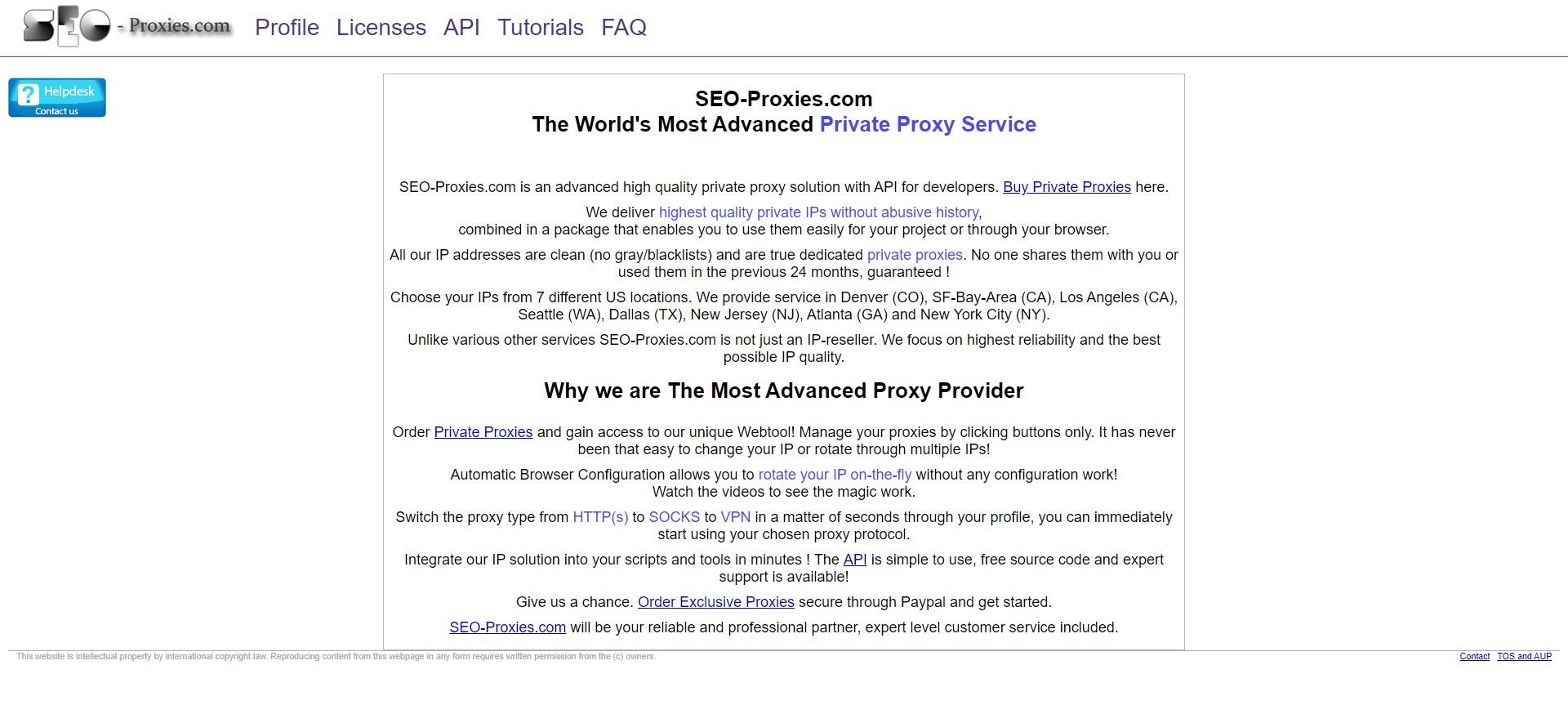 SEO-Proxies residential IP proxy