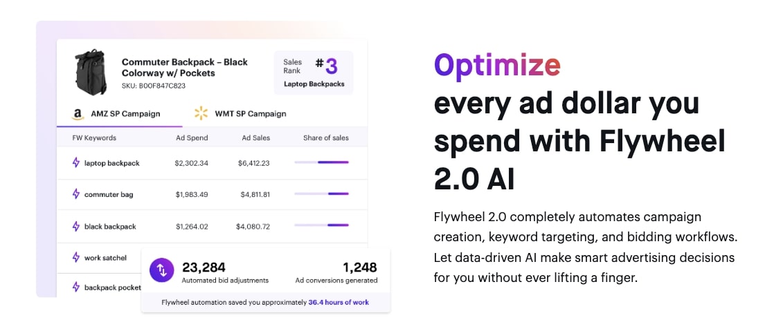 Main navigation from Teikametrics